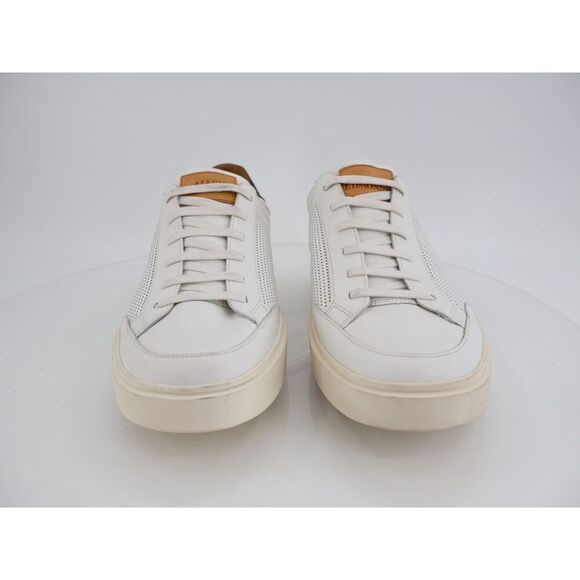 Allen Edmonds Oliver Sneakers Mens Size 12 3E EEE White Leather Slip on Shoes - Picture 4 of 14
